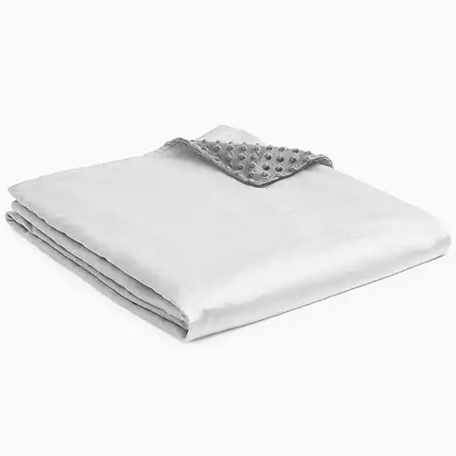 YnM Exclusive Cooling Rayon derived from Bamboo & Cozy Velvet Dual-Sided Cover for Weighted Blanket